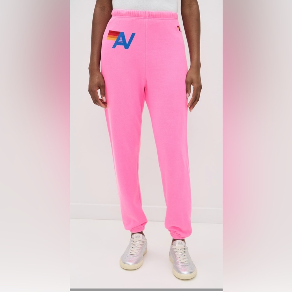 Aviator Nation Logo Sweatpants Pink